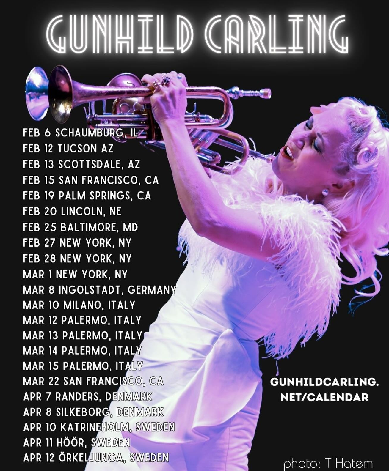Gunhild Carling Tour Poster 2026